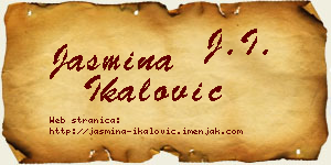 Jasmina Ikalović vizit kartica